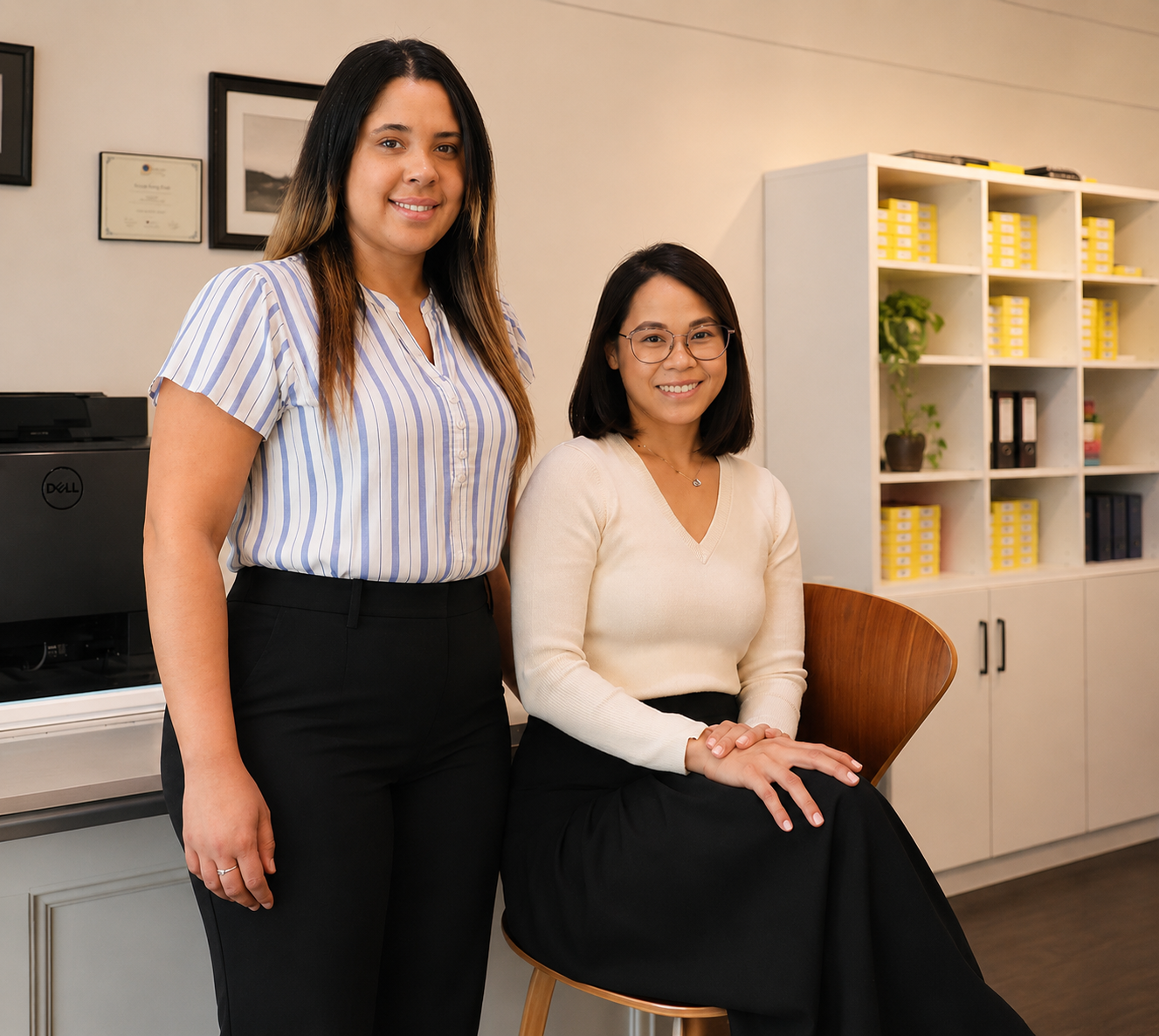 The Boardwalk Eye Care team at the clinic in Cambridge, Ontario