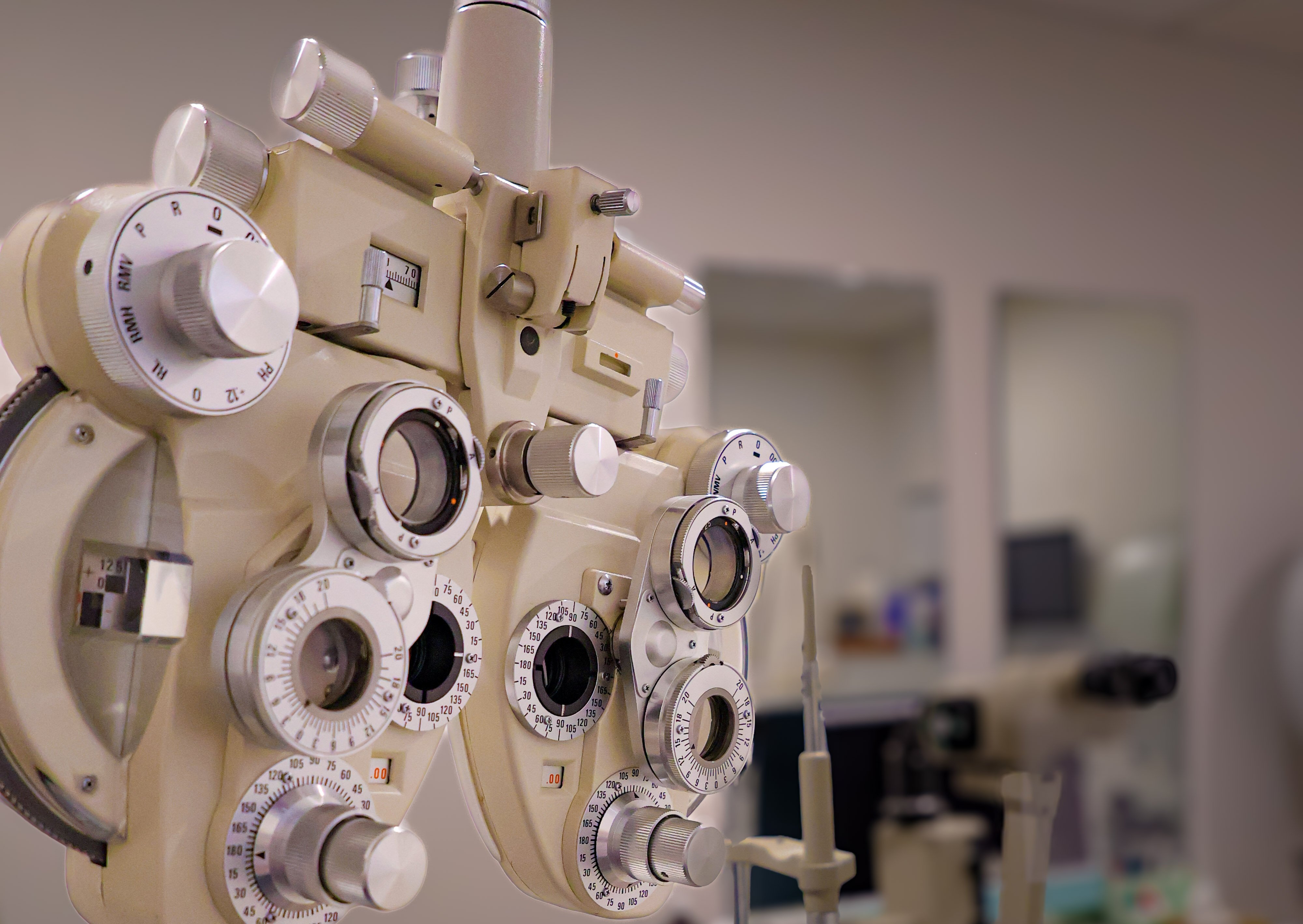 Clinical exam room at Boardwalk Eye Care